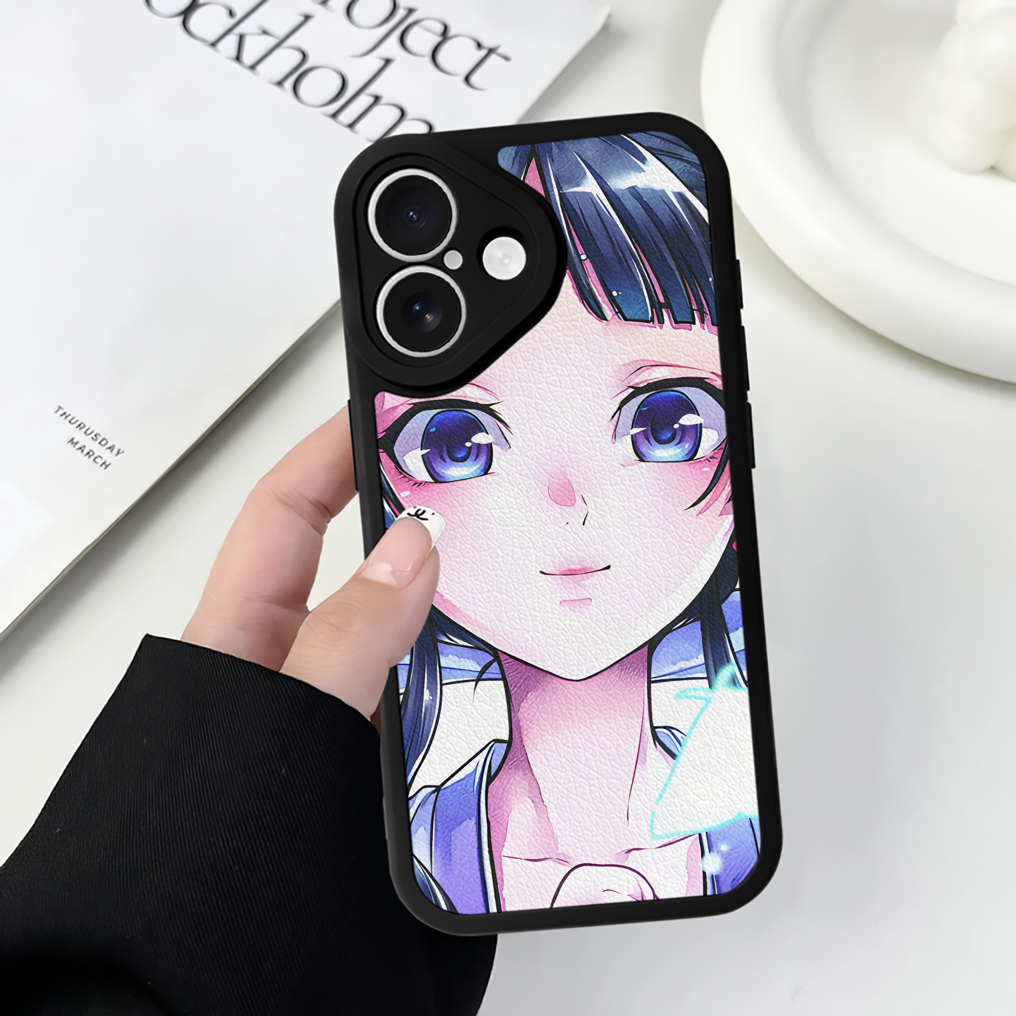 （画像用） 薬屋のひとりごと The Apothecary Diaries 【iPhone 16シリーズ対応】シリコンスマホケース（レザー調） 材質：シリコン